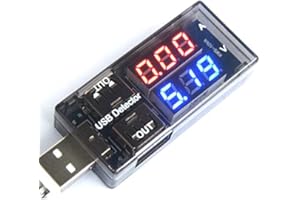 Dual USB Current Voltage Charging Detector Tester Battery Voltmeter Ammeter Charger Doctor Red Blue Display