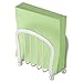 iDesign York Lyra Napkin Holder for Kitchen Countertops, Table - Pearl White