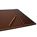 Dacasso Rustic Brown Desk Pad with Side-Rails, 34 by 20-Inch