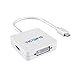 VicTsing Mini Displayport thunderbolt to HDMI/VGA/DVI Adapter Converter 3 in1 Cable for Mac Book, iMac, Mac Book Air, Mac Book Pro, and Mac mini-Square Shape