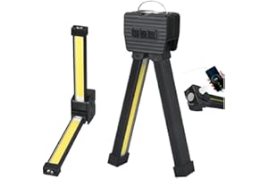 Gym Lamp for Posing, Magnetic LED Posing Lamp with Hanging Hook, 180 Degree Handheld Folding USB Rechargeable Work Light Flas