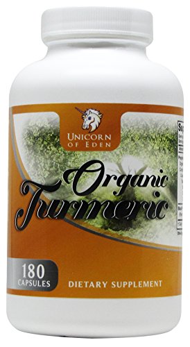 Unicorn of Eden - Organic Turmeric (Curcumin) with Bioperine®, Increases Bioavailability - 180 Vegetarian Capsule and Non GMO Unicorn of Eden - Organic Turmeric (Curcumin) with Bioperine®, Increases Bioavailability - 180 Vegetarian Capsule and Non GMO