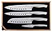 Ozeri 5 Piece Knife and Sharpener Set with Japanese Stainless Steel Slotted Blades, Stainless Steel