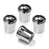 Hummer H3 Logo Chrome Tire Stem Valve Caps, Official Licensed