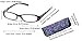SOOLALA 4-Pair Designer Fashionable Spring Hinge Rectangular Reading Glasses w/Matching Pouch, 4pcs, +2.5