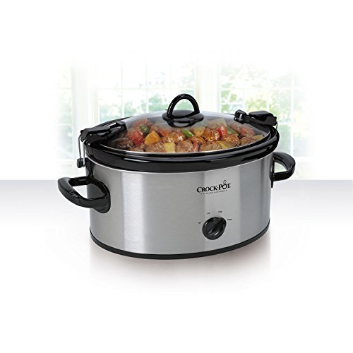 Crock-Pot SCCPVL600S Cook' N Carry 6-Quart Oval Manual Portable Slow Cooker, Stainless Steel Home & Kitchen, Kitchen & Dining, Small Appliances, Slow Cookers