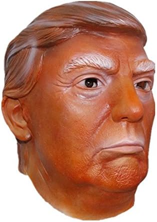 Injus Donald Trump Latex Mask Full-head Adult Presidential Celebrity Costume Suntanned