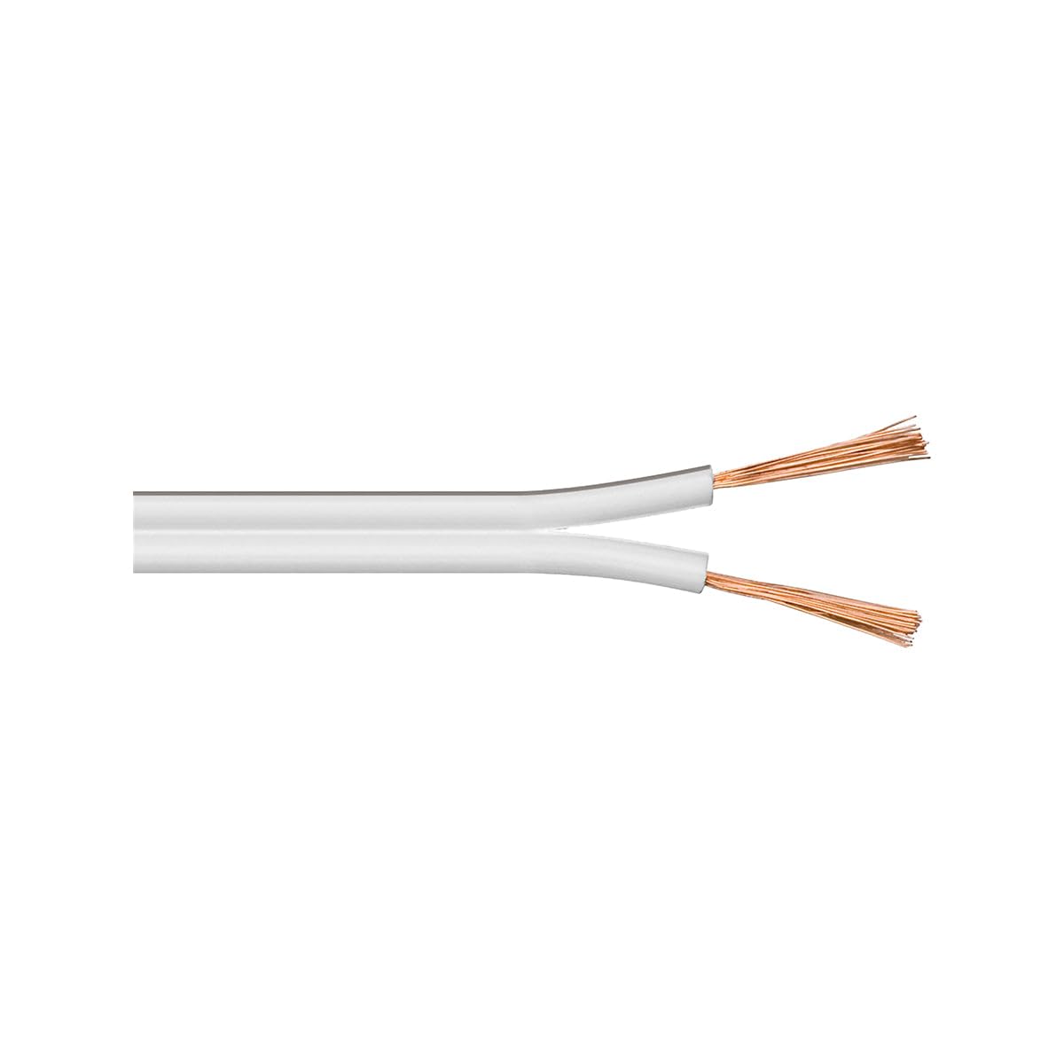 Goobay 15110 Speaker Cable, White, CU, 4.4 mm Diameter, 25 m Cable Length