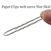HAHIYO Paperclips Nonskid New Upgrade No Paper Scratch Large 3” Length Paper Clips with Curve Non Skid Heavy Duty Tight Grip Thick Rust Proof Reusable Metal Bright Silver for Home Office 30 Pack