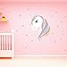 CHICTRY Cute Bling Stars Wall Decals Removal Vinyl Wall Art Stickers DIY Kids Girls Bedroom Home Nursery Room Wall Mural Decor