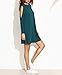 ZJCT Women's Cold Shoulder Cut Out Long Sleeve Loose T-Shirt Casual Shift Dress
