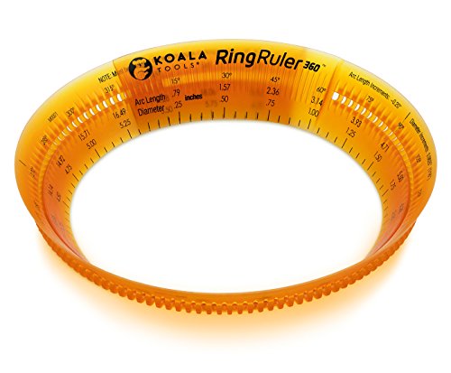 Koala Tools | Ring Ruler Combo Pack - Circle Stencil & Templates Tools | 1"- 3.5" & 3" - 6" Adjustable Diameter - Geometric Tool for Drawing Circles