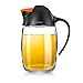 GMISUN Olive Oil Dispenser Bottle, Leakproof Oil Dispenser Bottle For Kitchen, Glass Oil Bottles for Kitchen with Auto Flip Cap, Cooking Oil Dispenser with Non-Slip Handle, Cute Penguin Design, Black