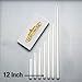 White Taper Candles 12 Inch Tall 3/4 Inch Thick Set of 12 Burn 10 Hours
