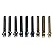 WE Games Standard Metal Cribbage Pegs with Velvet Pouch - Set of 9 (Brass, Silver & Black)