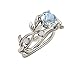 iLH Clearance Rings,ZYooh Women Floral Transparent Diamond Flower Vine Leaf Rings Engagement Wedding Rings Jewelry Gift (Silver, 7)