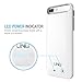 iPhone 8 Plus Battery Case, iPhone 7 Plus Battery Case, UNU DX-Free iPhone Portable Charger iPhone 8/7 Plus [MFI Apple Certified] Charging Case [White/Grey] 4100mAh Extended Battery Pack Power Case