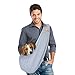 FURRY FIDO Dog Carriers for Small Dogs - Breathable Cat Dog Bag - Handsfree Pet Sling Carrier - Travel Puppy Carrying Bag - Grey Pet Sling