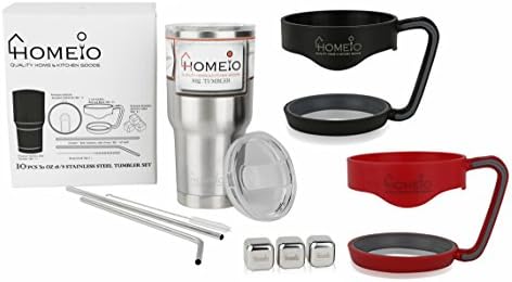 Stainless Steel Tumbler 10-Piece Set | Coffee Mug Thermos | Double-Wall Vacuum Insulation – Travel Drinkware