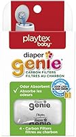 Playtex Diaper Genie Odour Absorbant Carbon Filters, Pack of 4 Filters (Works with all Playtex Diaper Genie Pails)
