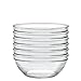 Duralex Lys 9 cm Stacking Bowl, Pack of 6, Glass, 4-3/8 oz