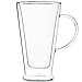 Grosche Verona Double Walled Glass Latte and Beer Mug, 500 ml. or 16 oz.