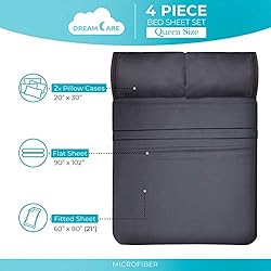 DREAMCARE Queen Sheet Set - Cooling Bed Sheets
