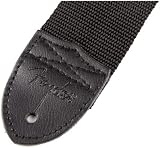 Fender Guitar Strap Polyester Webbing 2 Inch Adjustable 33-53 Inches Black view 2