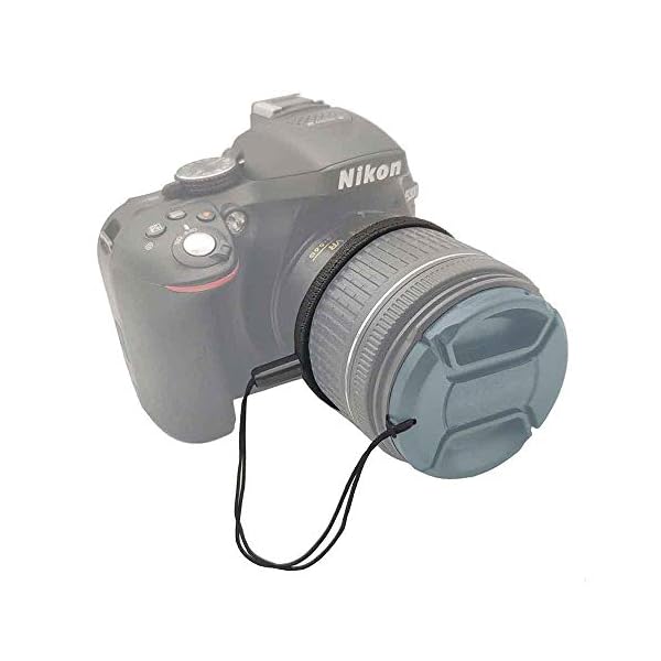ULBTER 5 Stück Objektiv Deckel Objektivdeckelhalter Riemen Objektivkappe Schnur Kompatibel mit Canon/Nikon/Sony/Fujifilm/Olympus/Panasonic Camera – Bild 6