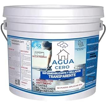 Sellador Transparente Impermeabilizante, 4 Litros Agua Cero, Impermeabilizante para Techo, Reparación de Recubrimiento, Sellador de grietas Aislante Lluvia, Cero Fugas