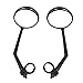 Being funny A Pair of Glass Bike Mirrors Cycle Mirrors 360 Rotation Bike Rear view Mirror for Bicycle Mountain Bike