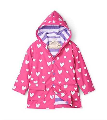 Hatley Girls' Little Printed Raincoats, Color Changing Sweethearts, 3 Years - Thumbnail 5