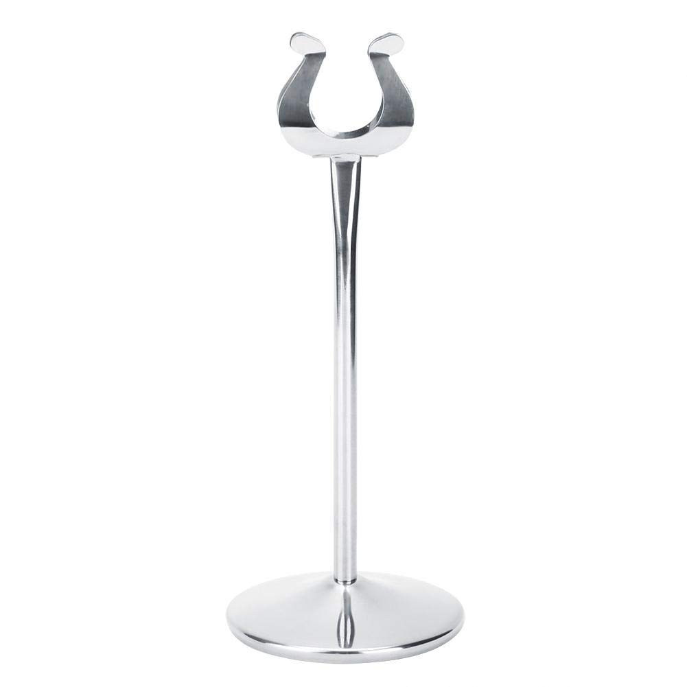 Agatige Table Number Holders Stands, U-Shape Stainless Steel Place Card Holder Clips Sign Stand Tall Table Number Stands for Wedding Party Graduation Reception Restaurant Home Centerpiece Office Memo