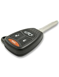 Keyless2Go llavero de repuesto para llave de 4 botones para KOBDT04A y OHT692427AA (juego de 2 unidades)