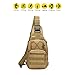 Dunnta Tactical Sling bag, Military Sport Bag EDC Molle Pack Daypack for Camping, Hiking, Trekking, Rover Sling (Khaki)