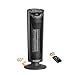 Electric Space Heater, ASTERION Portable Ceramic Office Heater with Adjustable Thermostat, Oscillating Indoor Heater with 24H Timer Remote Efficient for Home, bedroom, Tip-Over Overheat Protection,ETL