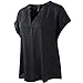 vanberfia Women's Casual Chiffon Summer Blouse V Neck Short Bat Wing Sleeve Top Shirts (XL, 5678)