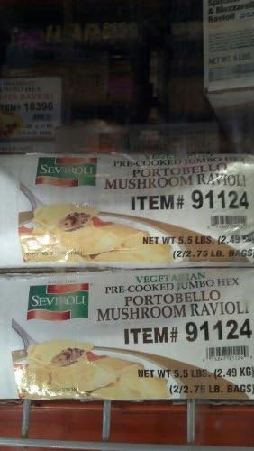 Seviroli: Portobello Mushroom Ravioli 5.5 Lb (Vegetarian)