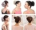 merrylight Scrunchy Chignon Hairpiece Synthetic Messy Faux Hair Bun Holder Wiglets Ponytail Hairpieces for Women(Blonde-613W)