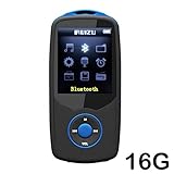 RUIZU Sport Bluetooth 16 GB MP3 Player Hifi Lossless Sound with FM Radio (Easy to operate) -Support up to 64GB Micro SD Card-Blue