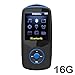 RUIZU Sport Bluetooth 16 GB MP3 Player Hifi Lossless Sound with FM Radio (Easy to operate) -Support up to 64GB Micro SD Card-Blue