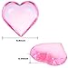 Tatuo 160 Pieces Acrylic Heart Decoration Valentine's Day Heart Ornaments for Vase Fillers and Table Scatter, 0.9 Inch (Pink)