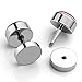 PiercingJ 2-12pcs 16G Solar System Galaxy Universe Stainless Steel Stud Barbell Earrings Illusion Ear Plug 0G Gauge Look