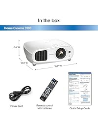 Epson Home Cinema 3500 1080p 3D 3LCD proyector para home theater), HC3100