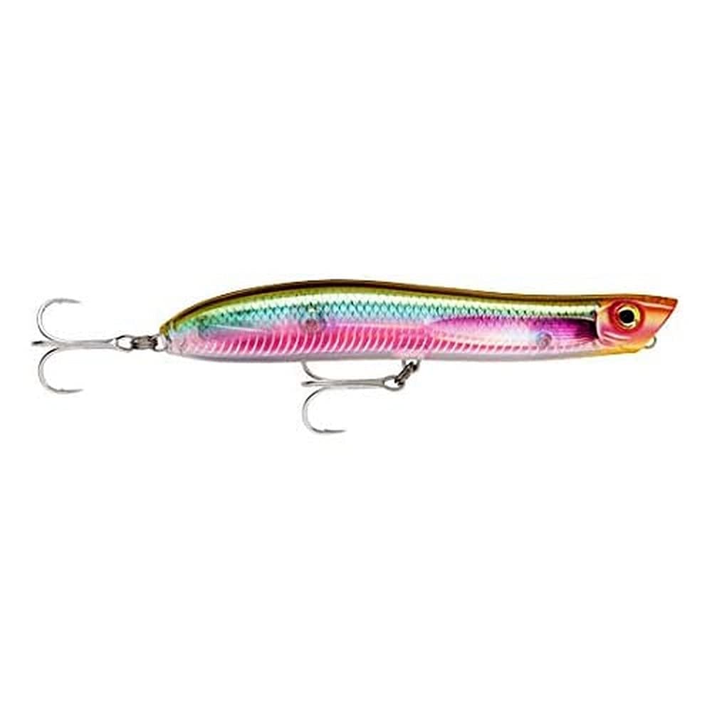 Rapala MaxRap Walk'n Roll Lure with Two No. 2 Hooks, Surface Swimming Depth, 13 cm Size, Ghost Sandeel