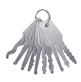 Youbedo 10 Pcs Car Padlock Key Locksmith Set