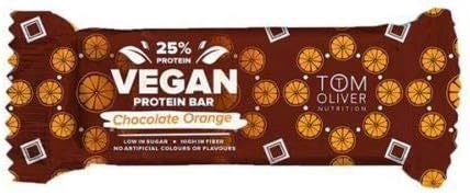 Tom Oliver Nutrition Vegan Protein Bars (Pack of 6)- Chocolate Orange