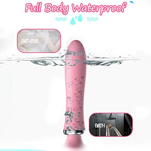 Bilateral Vibrator Powerful Wand Massger Women with 10 Modes Whisper Quiet Dual Motors Massager with Magnetic Charging for Female(Pink)