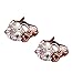 Joylive Shinny WomenStud Earrings Cz Zircon Plated Skull Crystal Ear Stud Earrings