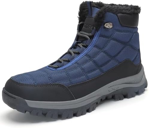 snow boots for men winter shoes the cold weather outdoor walking